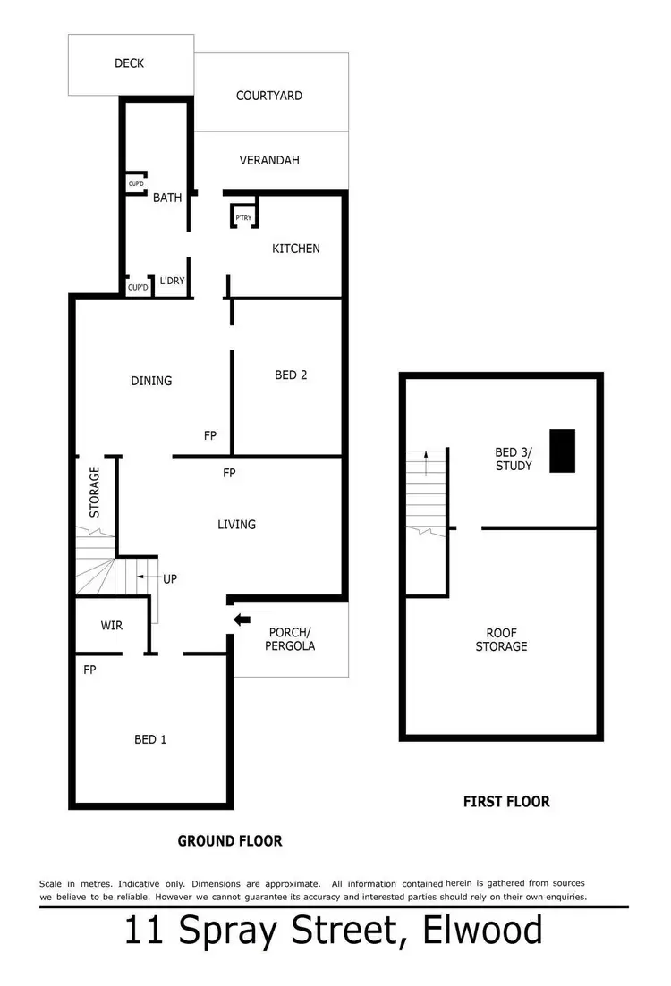 Floorplan of Homely house listing, 11 Spray Street, Elwood VIC 3184