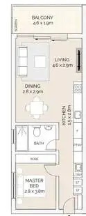 Floorplan of Homely unit listing, 4/1 Jaques Avenue, Bondi Beach NSW 2026