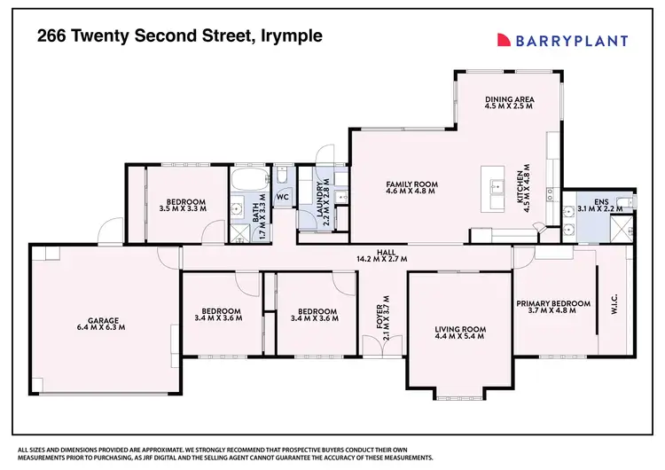 Floorplan of Homely house listing, 266 Twenty Second Street, Irymple VIC 3498