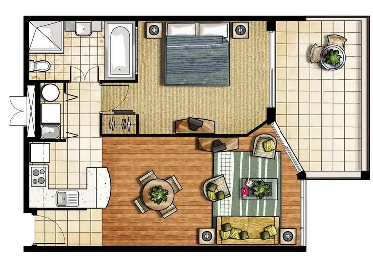 Floorplan of Homely apartment listing, 5206/9 Gunnamatta Avenue, Kingscliff NSW 2487