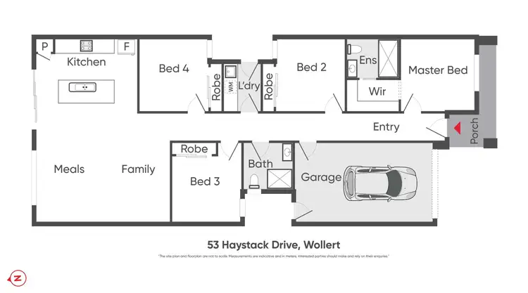 Floorplan of Homely house listing, 53 Haystack Drive, Wollert VIC 3750