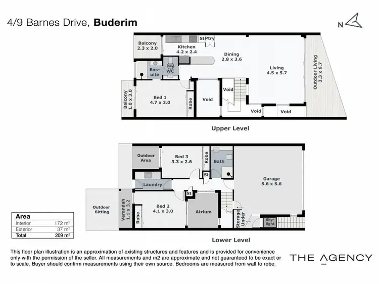 Floorplan of Homely townhouse listing, 4/9 Barnes Drive, Buderim QLD 4556