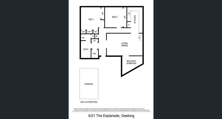 Floorplan of Homely unit listing, 6/21 The Esplanade, Geelong VIC 3220