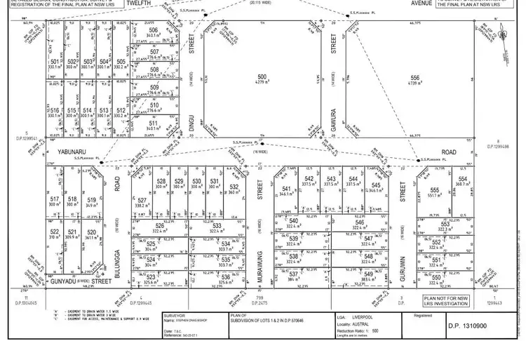 Floorplan of Homely land listing, LOT 553, 316-330 Twelfth Avenue, Austral NSW 2179