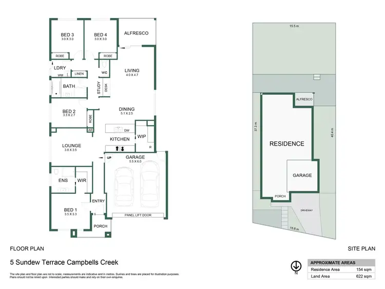 Floorplan of Homely house listing, 5 Sundew Terrace, Campbells Creek VIC 3451