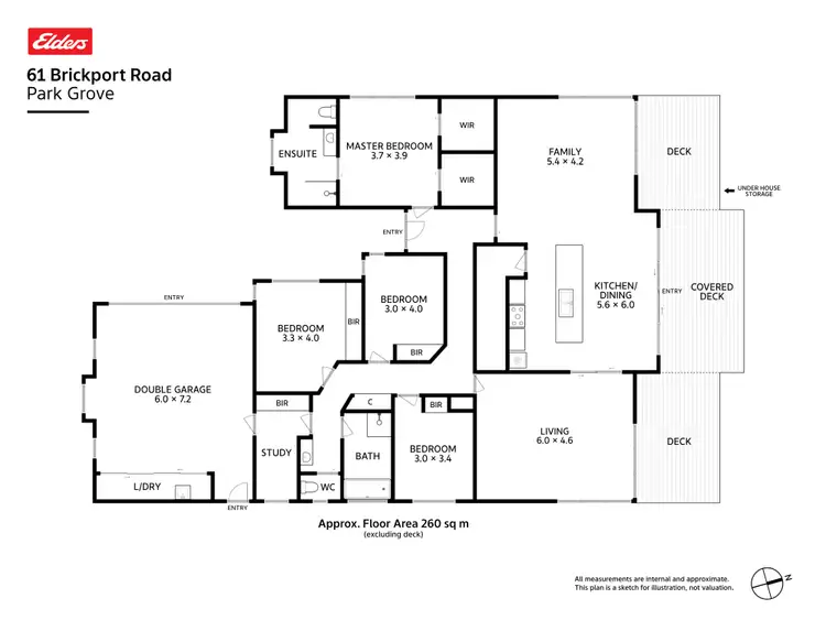 Floorplan of Homely house listing, 61 Brickport Road, Park Grove TAS 7320