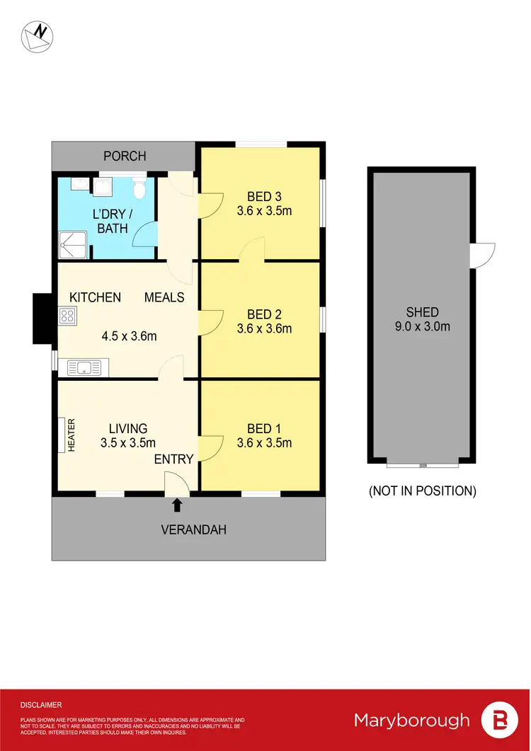 Floorplan of Homely house listing, 104 Loch Street, Maryborough VIC 3465
