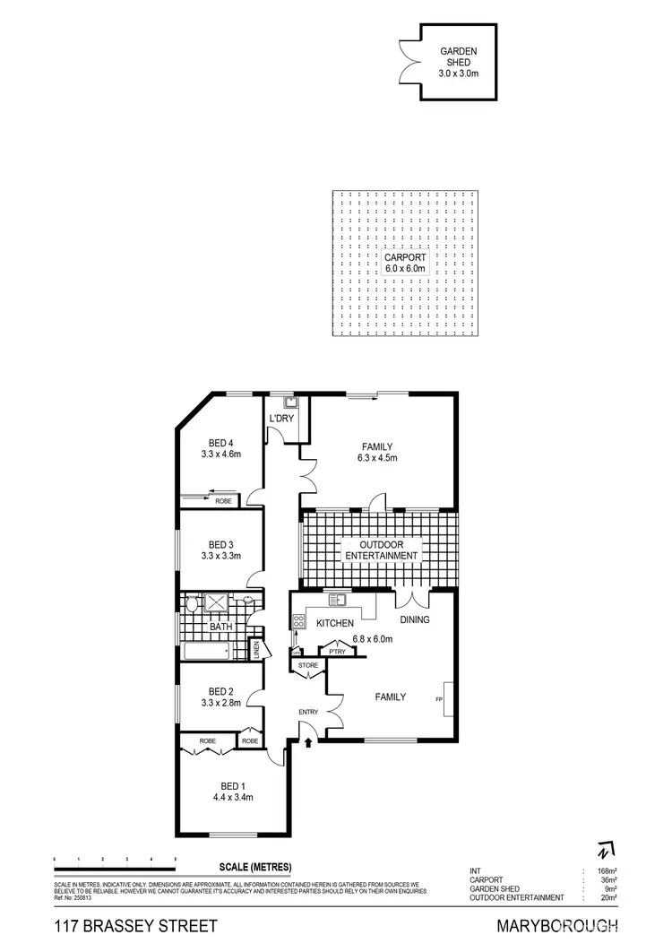 Floorplan of Homely house listing, 117 Brassey Street, Maryborough VIC 3465