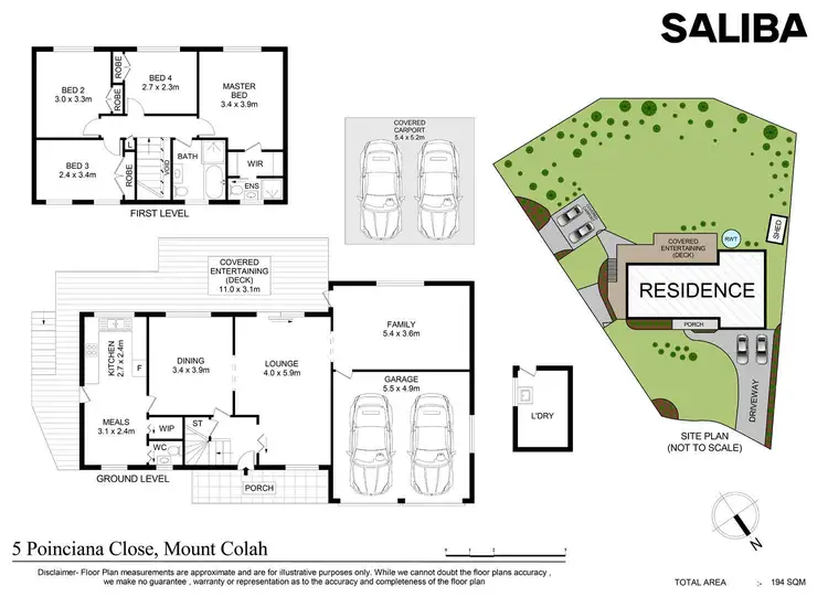 Floorplan of Homely house listing, 5 Poinciana Close, Mount Colah NSW 2079
