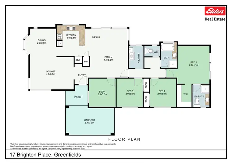 Floorplan of Homely house listing, 17 Brighton Place, Greenfields WA 6210