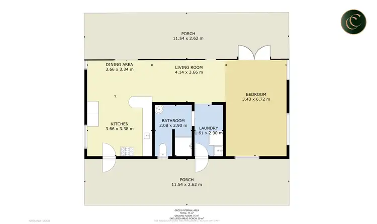 Floorplan of Homely house listing, 45 Sweetlip Circle, Tin Can Bay QLD 4580