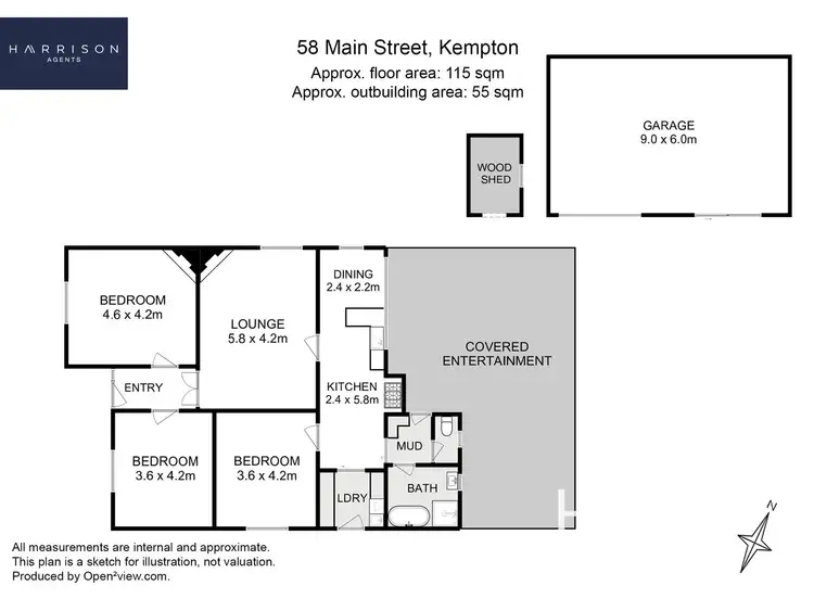 Floorplan of Homely house listing, 58 Main Street, Kempton TAS 7030