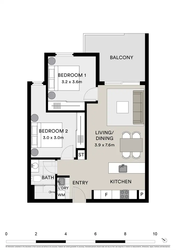 Floorplan of Homely apartment listing, 104/104 Colac Road, Highton VIC 3216