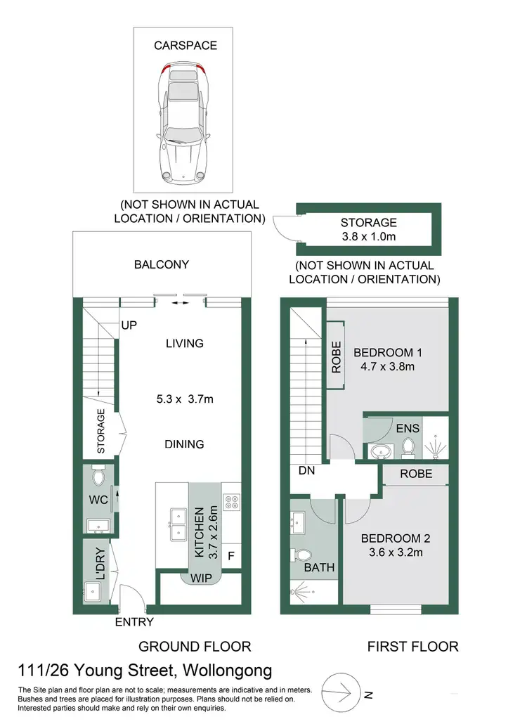 Floorplan of Homely apartment listing, 111/26 Young Street, Wollongong NSW 2500