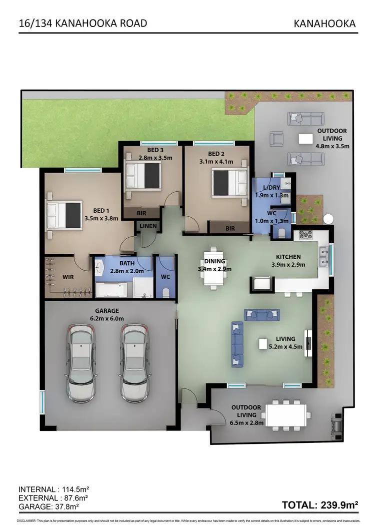 Floorplan of Homely villa listing, 16/134 Kanahooka Road, Kanahooka NSW 2530