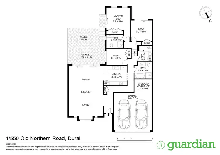 Floorplan of Homely villa listing, 4/550 Old Northern Road, Dural NSW 2158