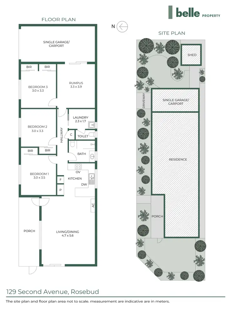 Floorplan of Homely house listing, 129 Second Avenue, Rosebud VIC 3939