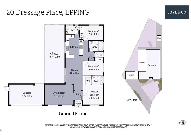 Floorplan of Homely house listing, 20 Dressage Place, Epping VIC 3076