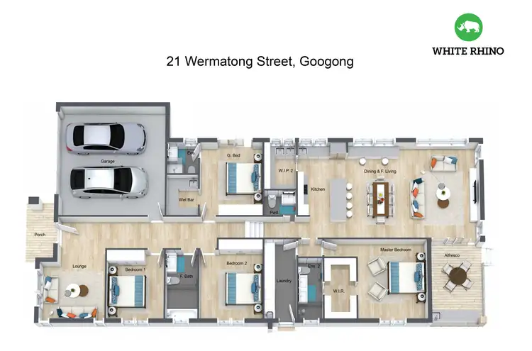 Floorplan of Homely house listing, 21 Wermatong Street, Googong NSW 2620
