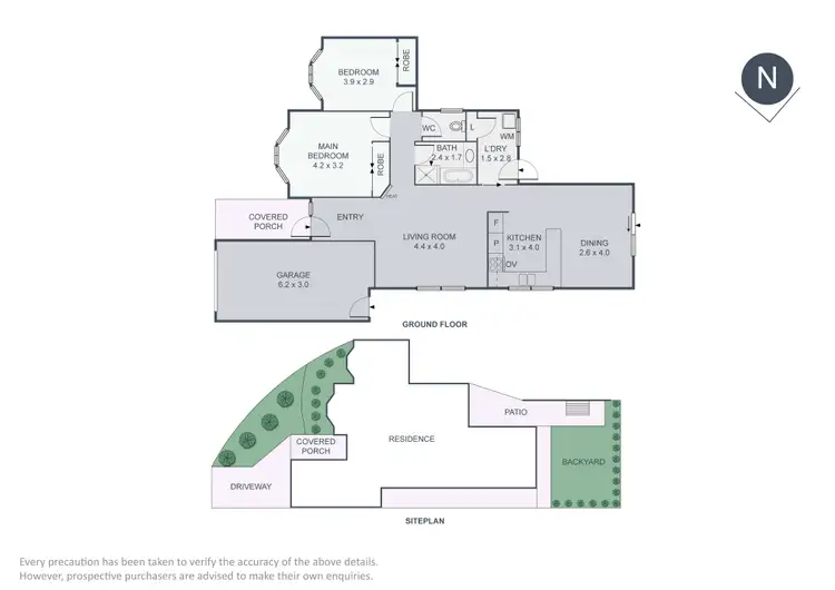 Floorplan of Homely unit listing, 1/12 Portsmouth Place, Epping VIC 3076