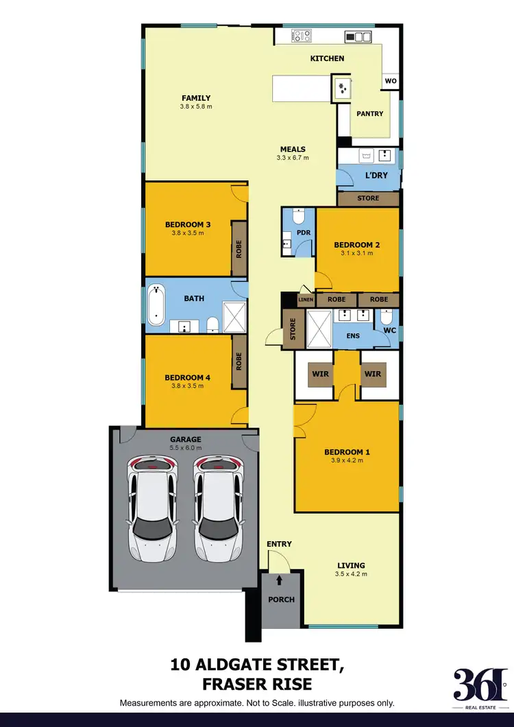 Floorplan of Homely house listing, 10 Aldgate Street, Fraser Rise VIC 3336