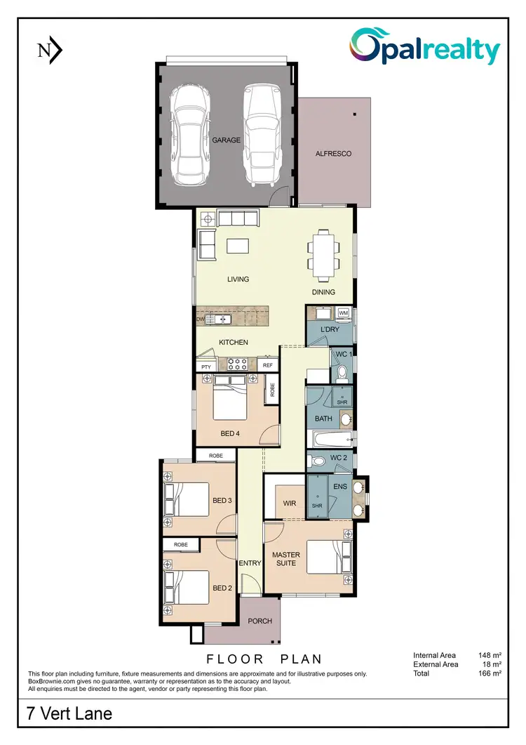 Floorplan of Homely house listing, 7 Vert Lane, Karnup WA 6176