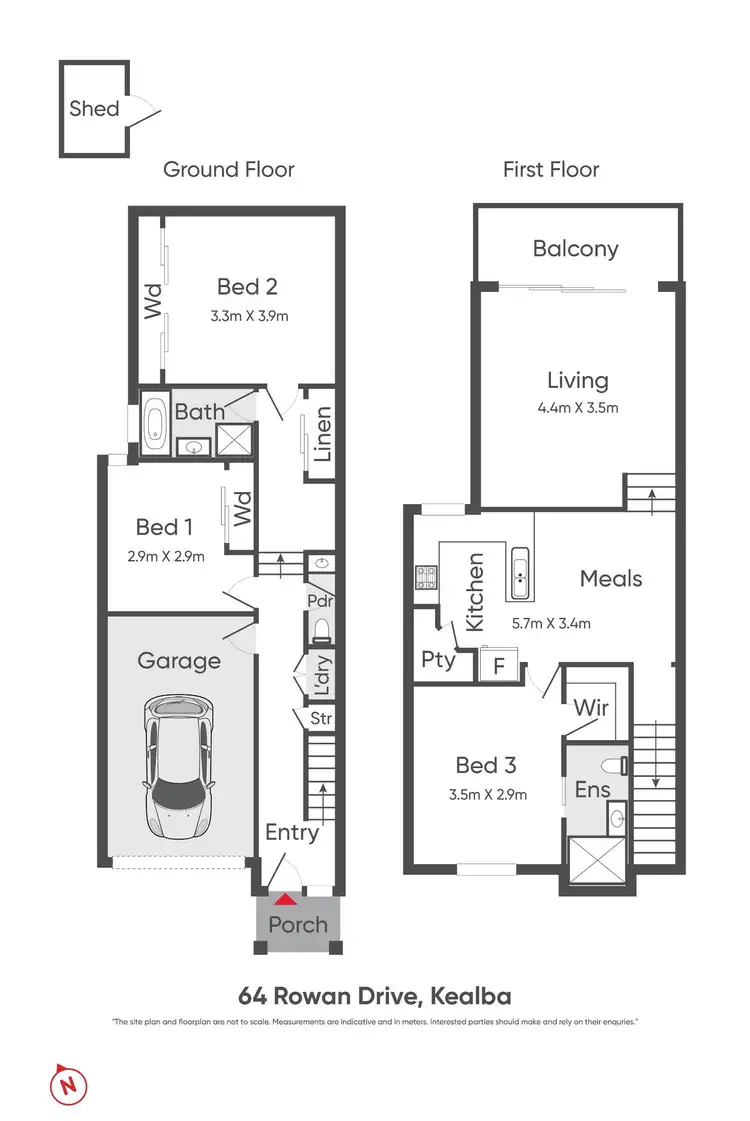 Floorplan of Homely house listing, 64 Rowan Drive, Kealba VIC 3021