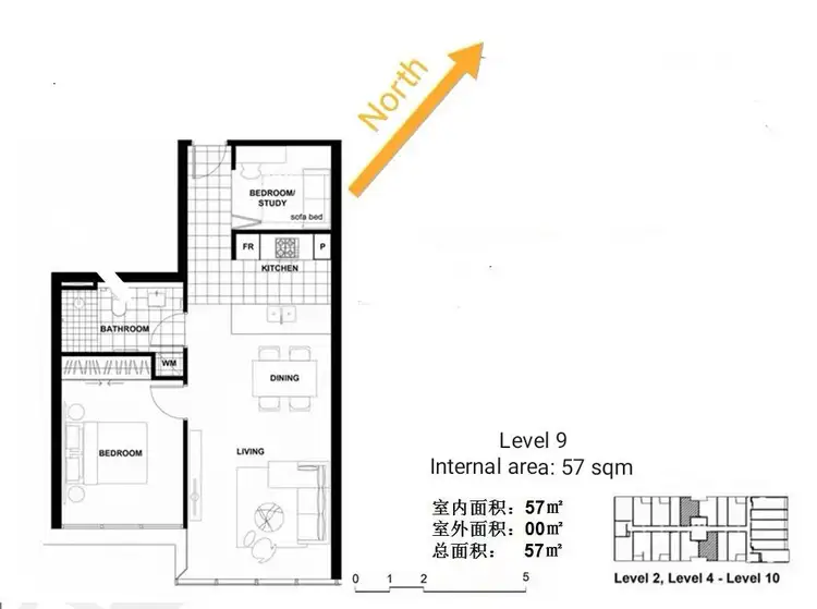 Floorplan of Homely apartment listing, 912/88 Archer Street, Chatswood NSW 2067