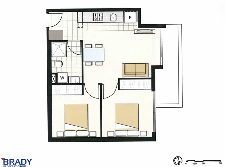 Floorplan of Homely apartment listing, 408/5 Sutherland Street, Melbourne VIC 3000