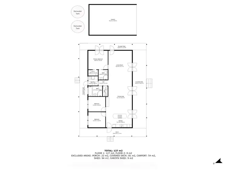 Floorplan of Homely rural property listing, 40 Burrawing Creek Road, Lipson SA 5607