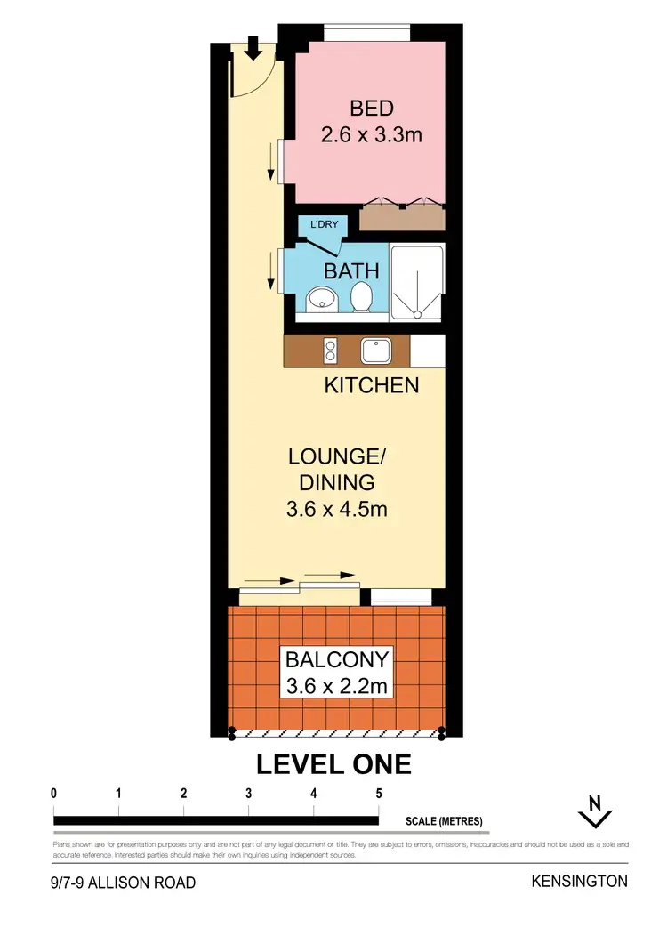 Floorplan of Homely apartment listing, 9/7-9 Alison Road, Kensington NSW 2033