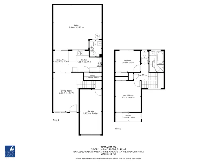 Floorplan of Homely townhouse listing, 9/36 Breckenridge Street, Forster NSW 2428