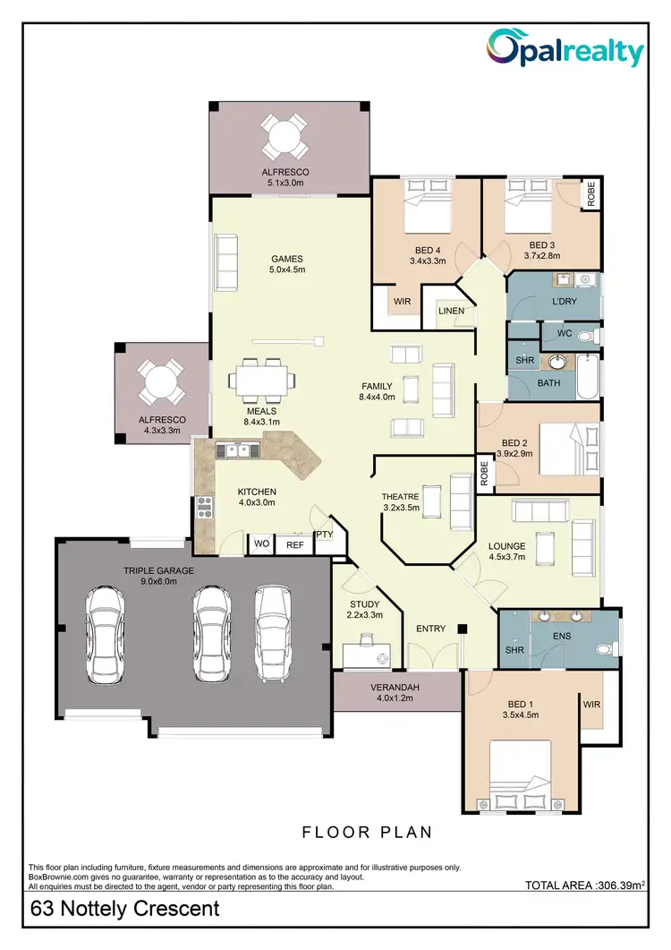 Floorplan of Homely house listing, 63 Nottely Crescent, Secret Harbour WA 6173