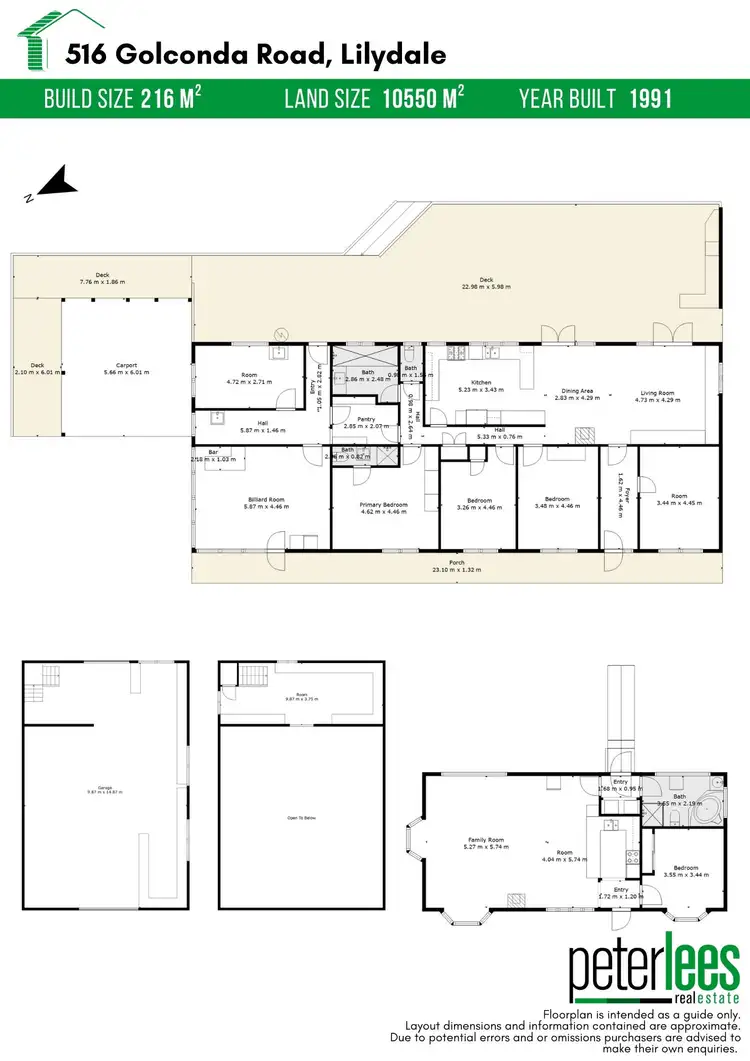 Floorplan of Homely house listing, 516 Golconda Road, Lilydale TAS 7268