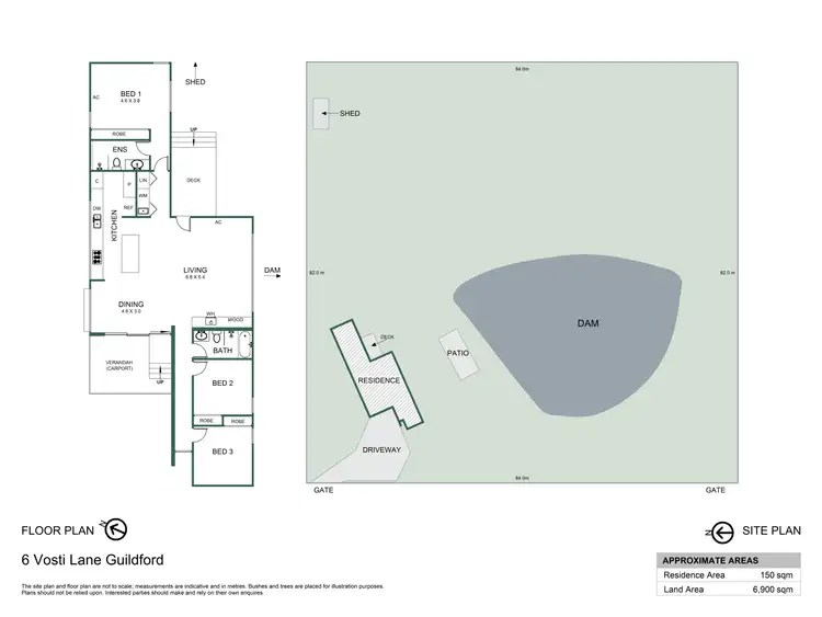 Floorplan of Homely house listing, 6 Vosti Lane, Guildford VIC 3451