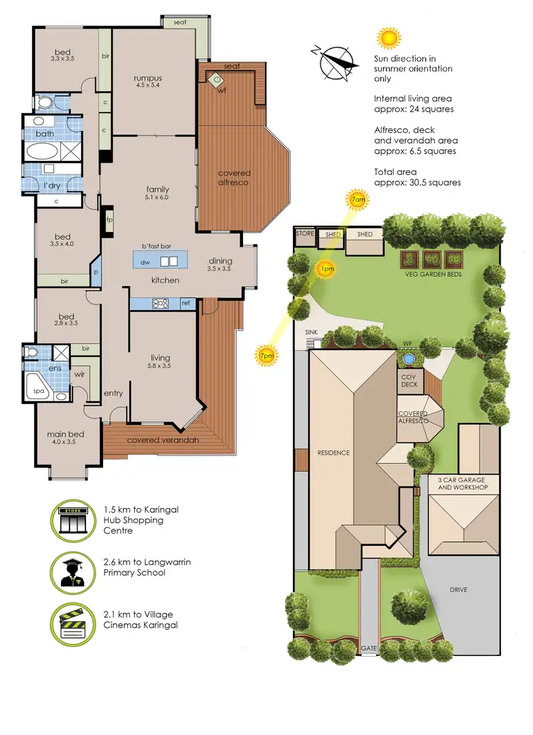 Floorplan of Homely house listing, 27 Flame Robin Drive, Langwarrin VIC 3910