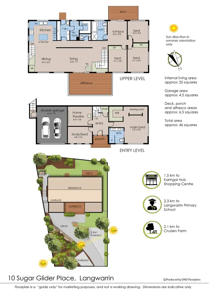 Floorplan of Homely house listing, 10 Sugar Glider Place, Langwarrin VIC 3910