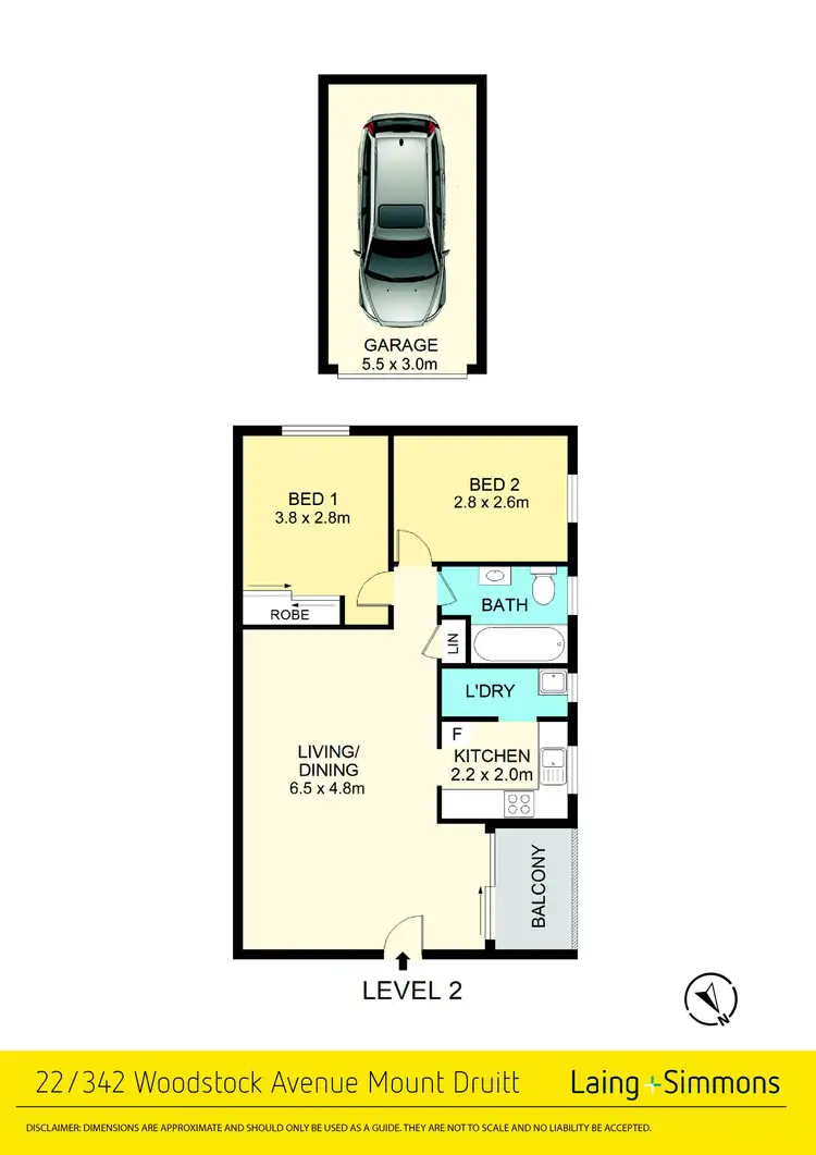 Floorplan of Homely unit listing, 22/342 Woodstock Avenue, Mount Druitt NSW 2770