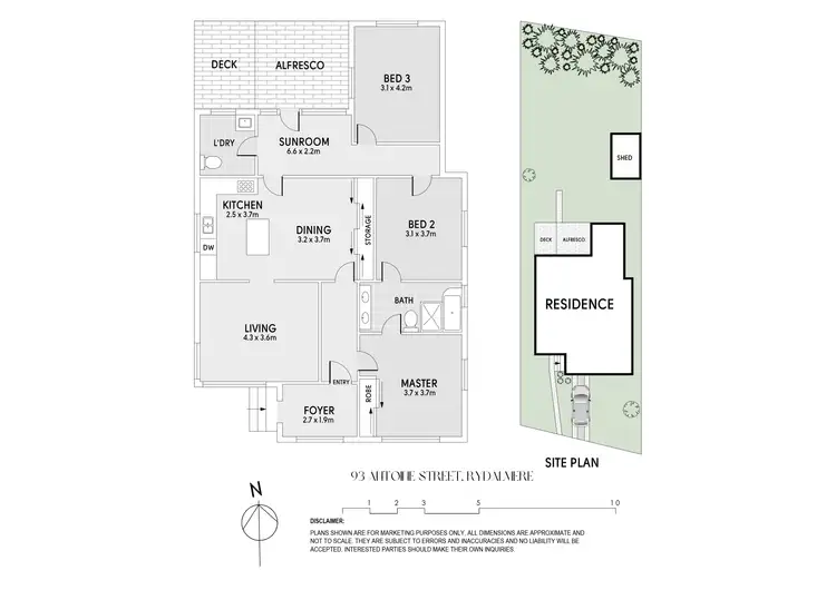 Floorplan of Homely house listing, 93 Antoine Street, Rydalmere NSW 2116