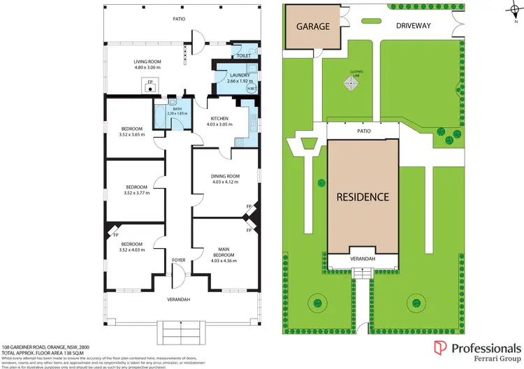 Floorplan of Homely house listing, 108 Gardiner Road, Orange NSW 2800