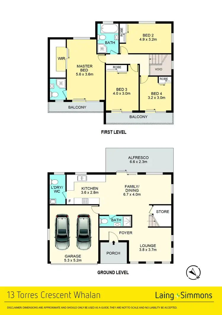 Floorplan of Homely house listing, 13 Torres Crescent, Whalan NSW 2770