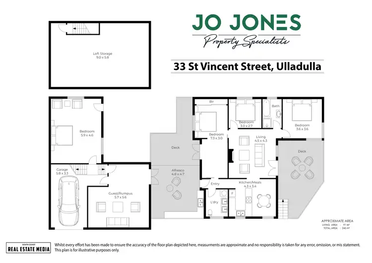 Floorplan of Homely house listing, 33 St Vincent Street, Ulladulla NSW 2539