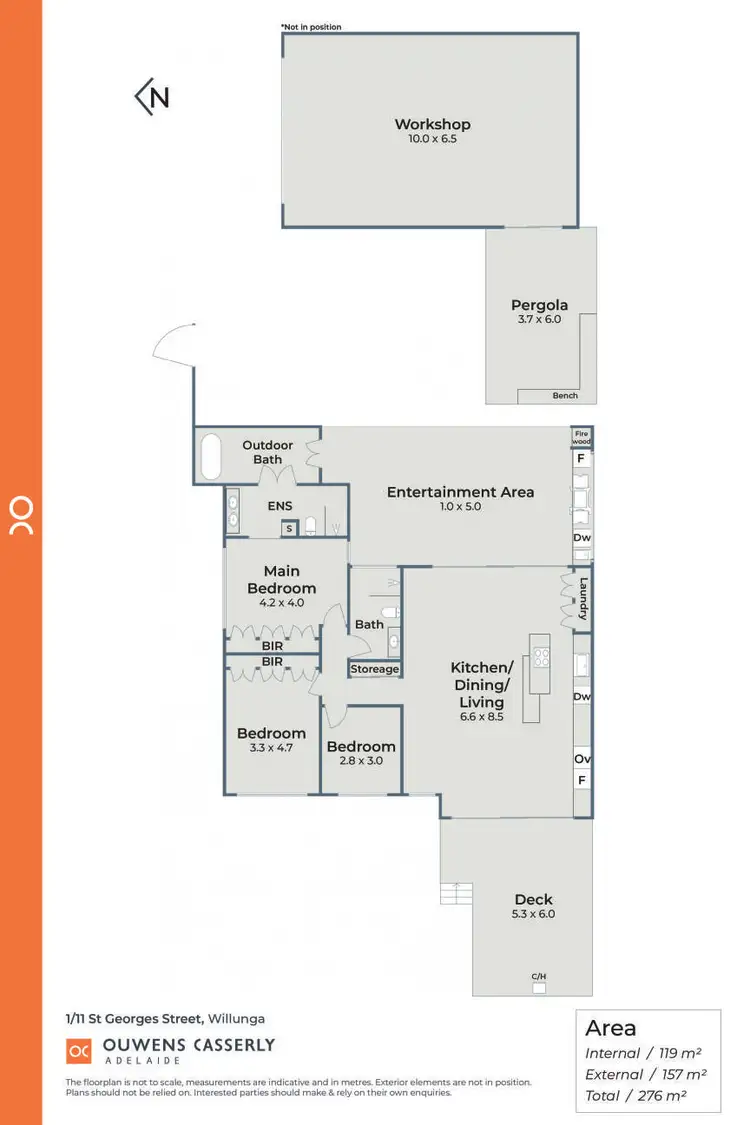 Floorplan of Homely house listing, 1/11 St Georges Street, Willunga SA 5172