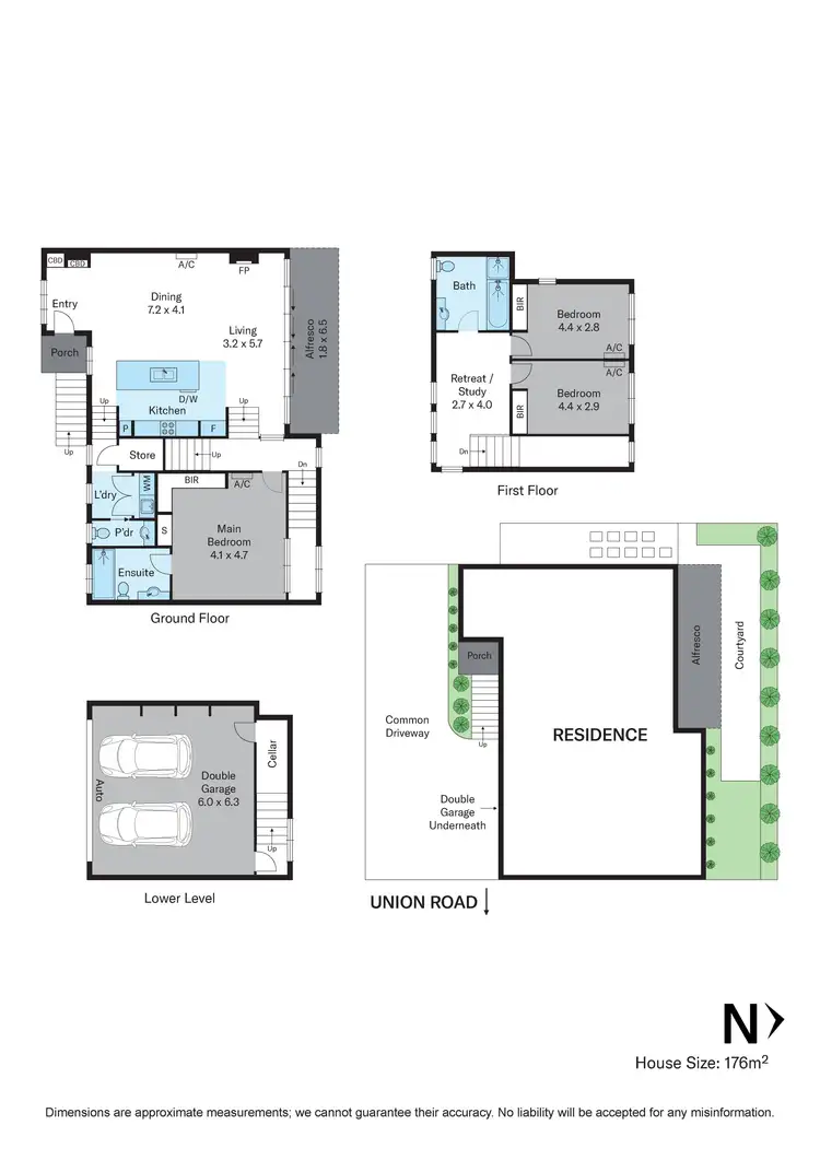 Floorplan of Homely townhouse listing, 4/58 Union Road, Surrey Hills VIC 3127