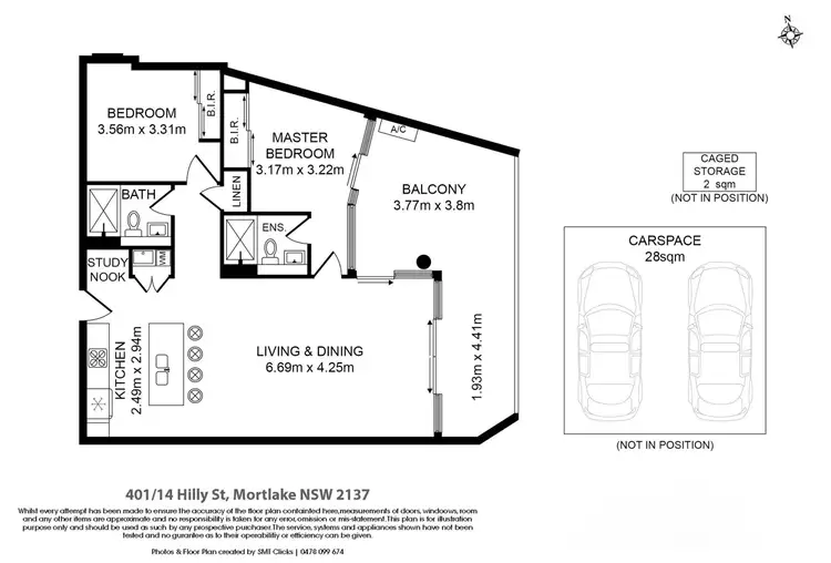 Floorplan of Homely apartment listing, 14 Hilly Street, Mortlake NSW 2137
