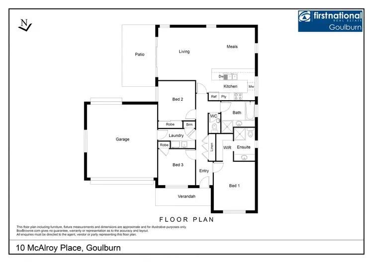 Floorplan of Homely house listing, 10 McAlroy Place, Goulburn NSW 2580