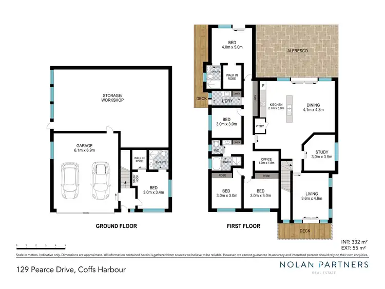 Floorplan of Homely house listing, 129 Pearce Drive, Coffs Harbour NSW 2450