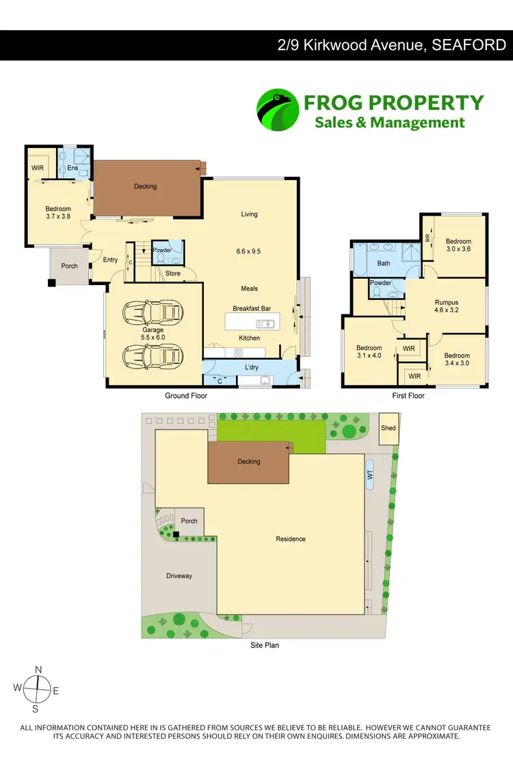 Floorplan of Homely townhouse listing, 2/9 Kirkwood Avenue, Seaford VIC 3198