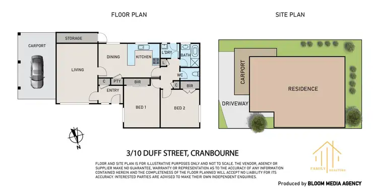 Floorplan of Homely unit listing, 3/10 Duff Street, Cranbourne VIC 3977