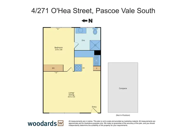 Floorplan of Homely apartment listing, 4/271 Ohea Street, Pascoe Vale South VIC 3044